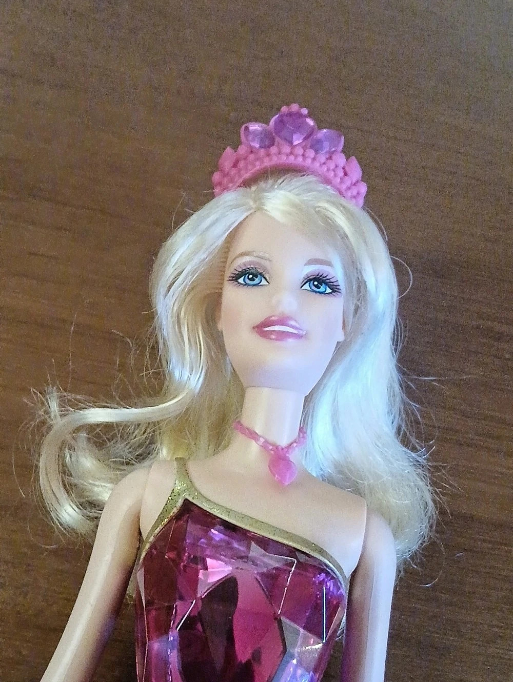 Barbie 2011 Princess Charm School Blair Doll with Transforming Pink Dress